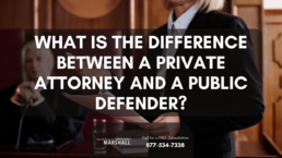 difference between a private attorney and a public defender