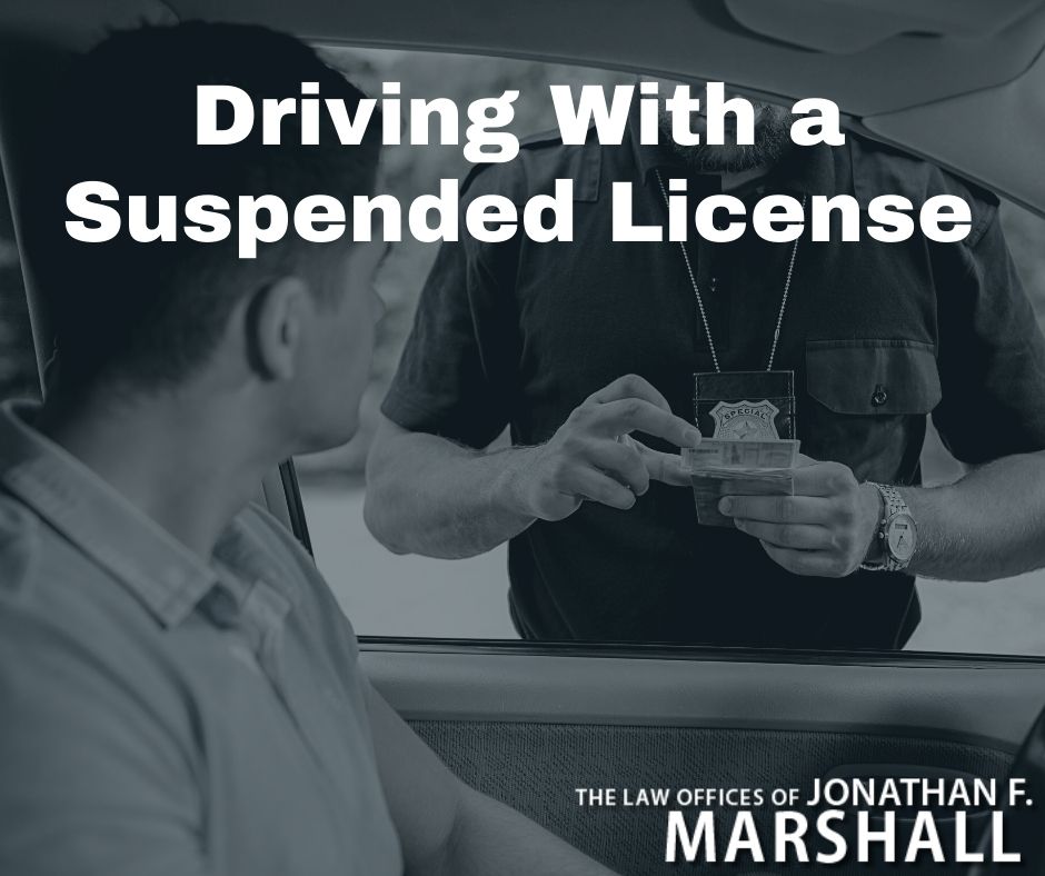 Driving With Suspended License Law In Nj Jonathan F Marshall