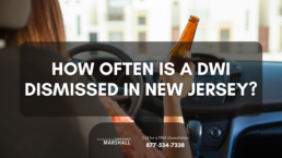 how often is a DWI dismissed in New Jersey