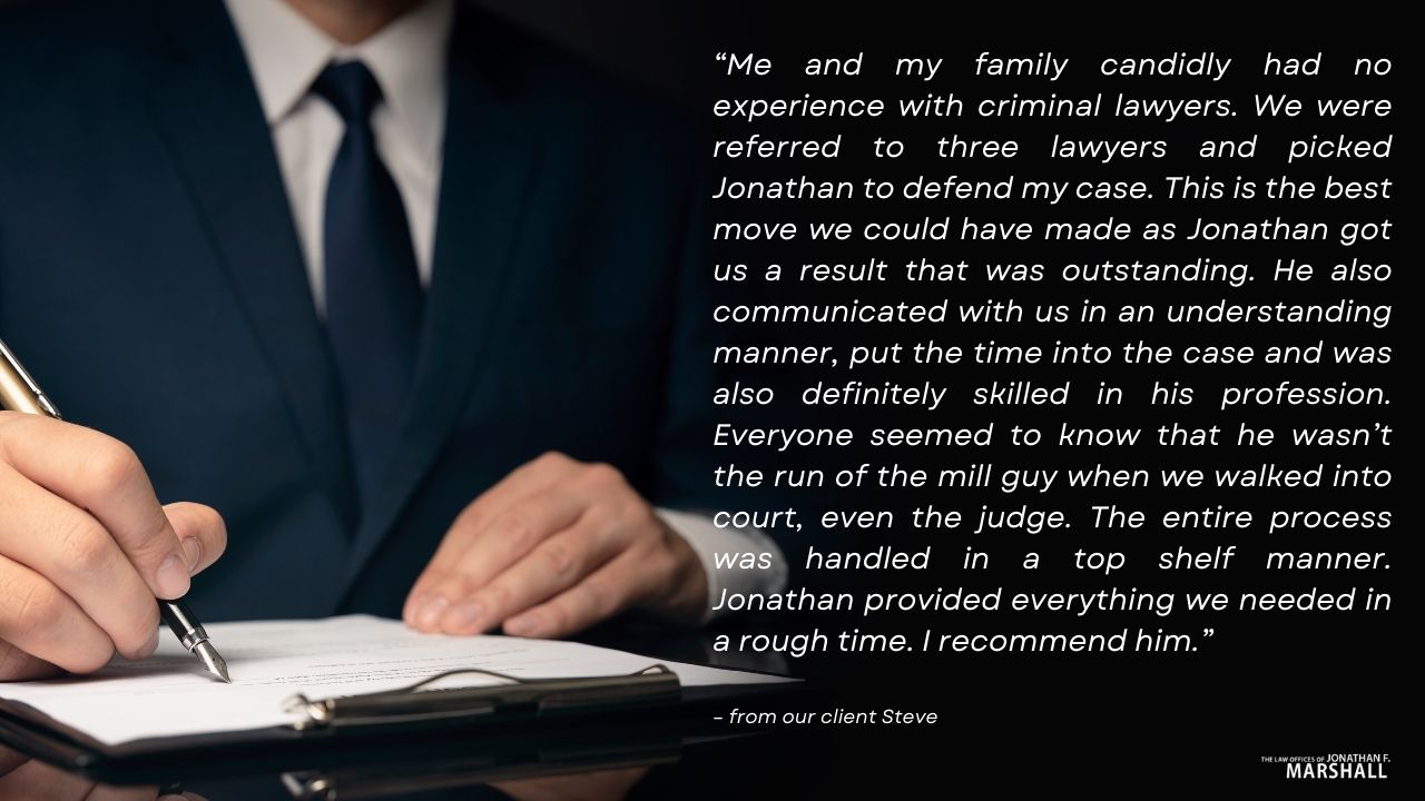 A Client Review from Steve for Criminal Defense in New Jersey