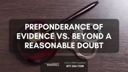 preponderance of evidence vs beyond a reasonable doubt